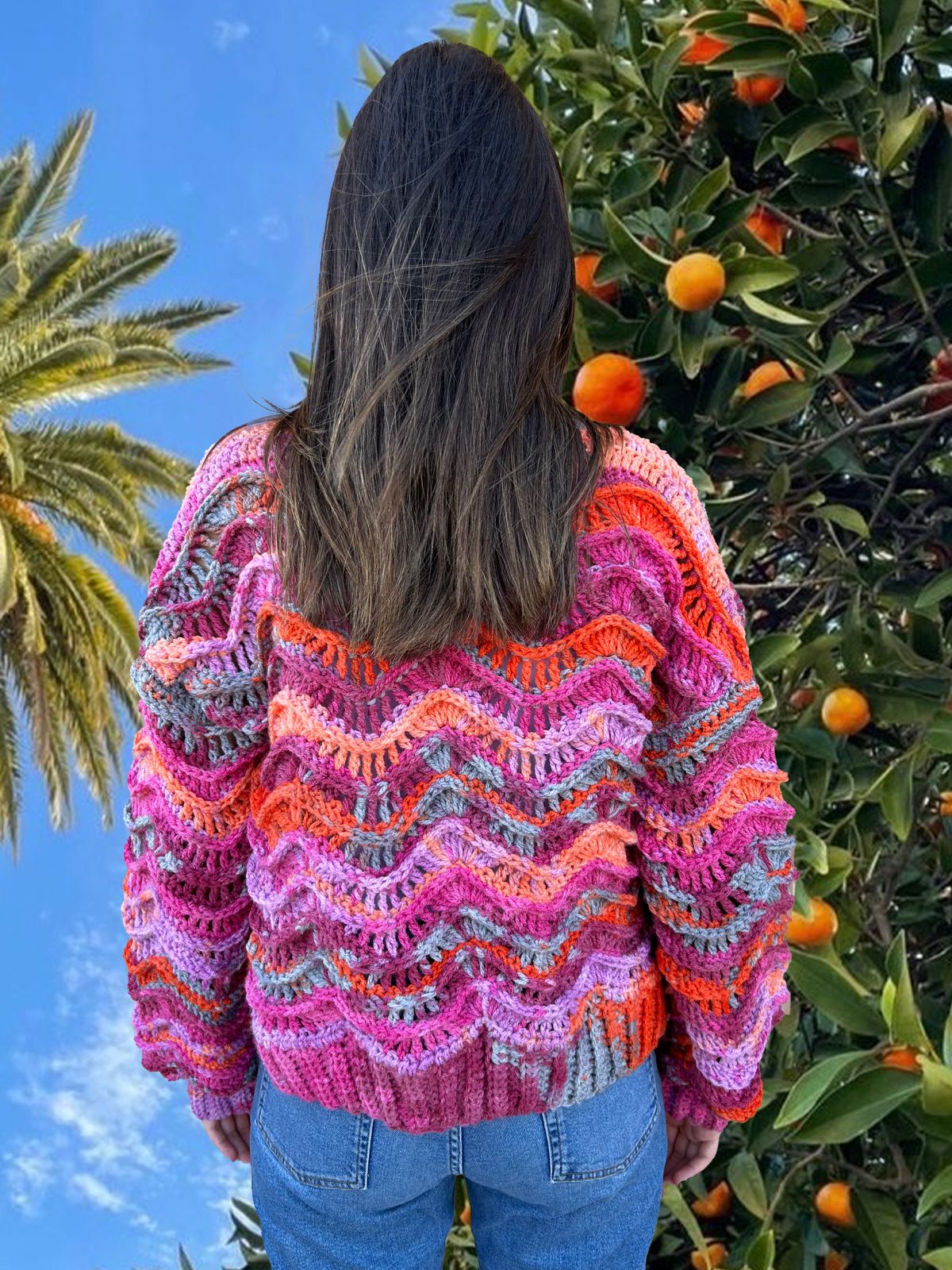 Wavy Punch Cardigan