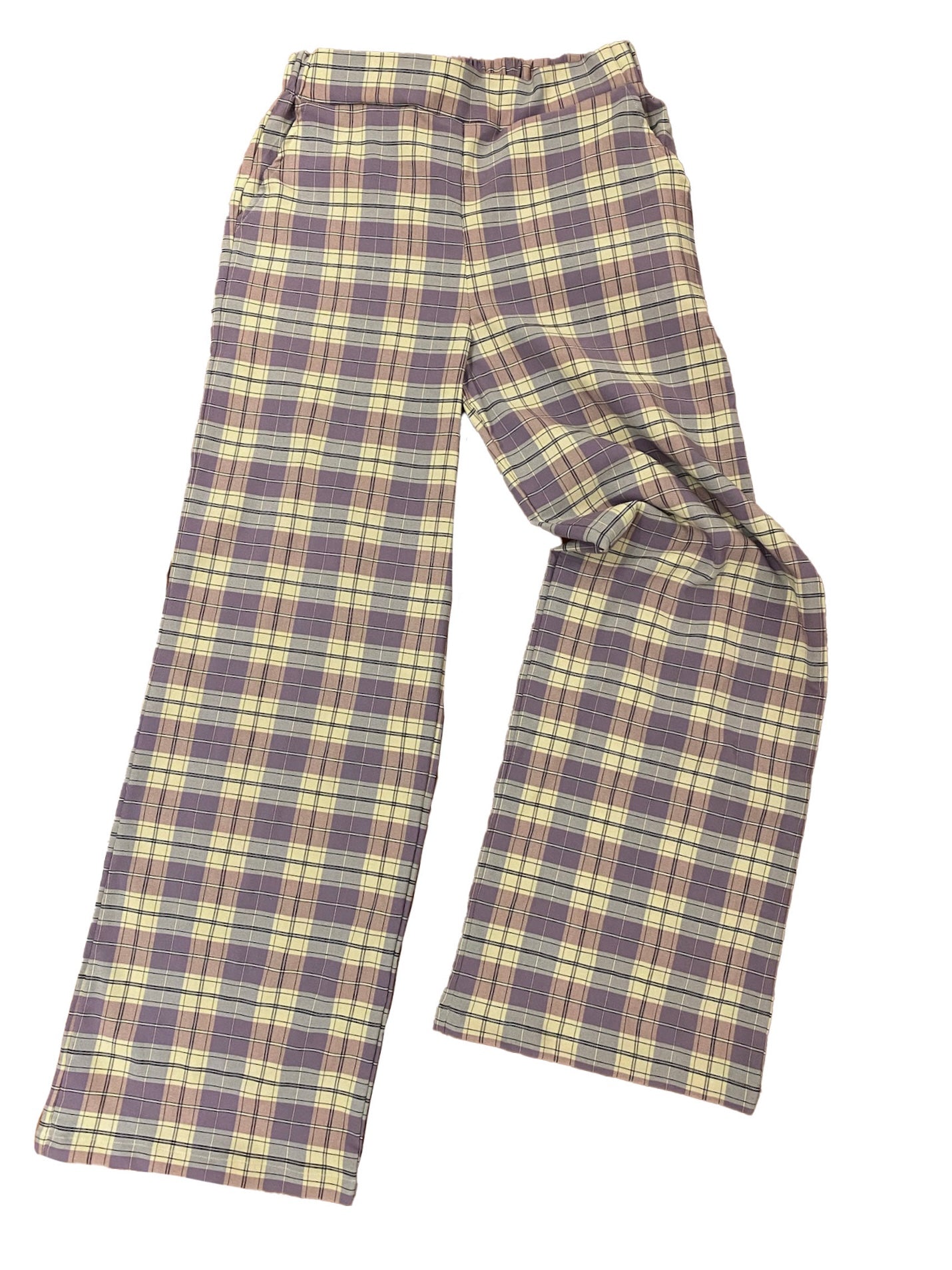 Checkered Pants in Lavender Honey