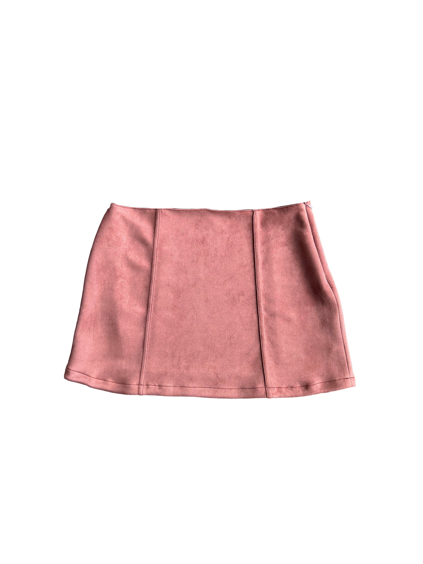 Suede Skirt in Rosewater