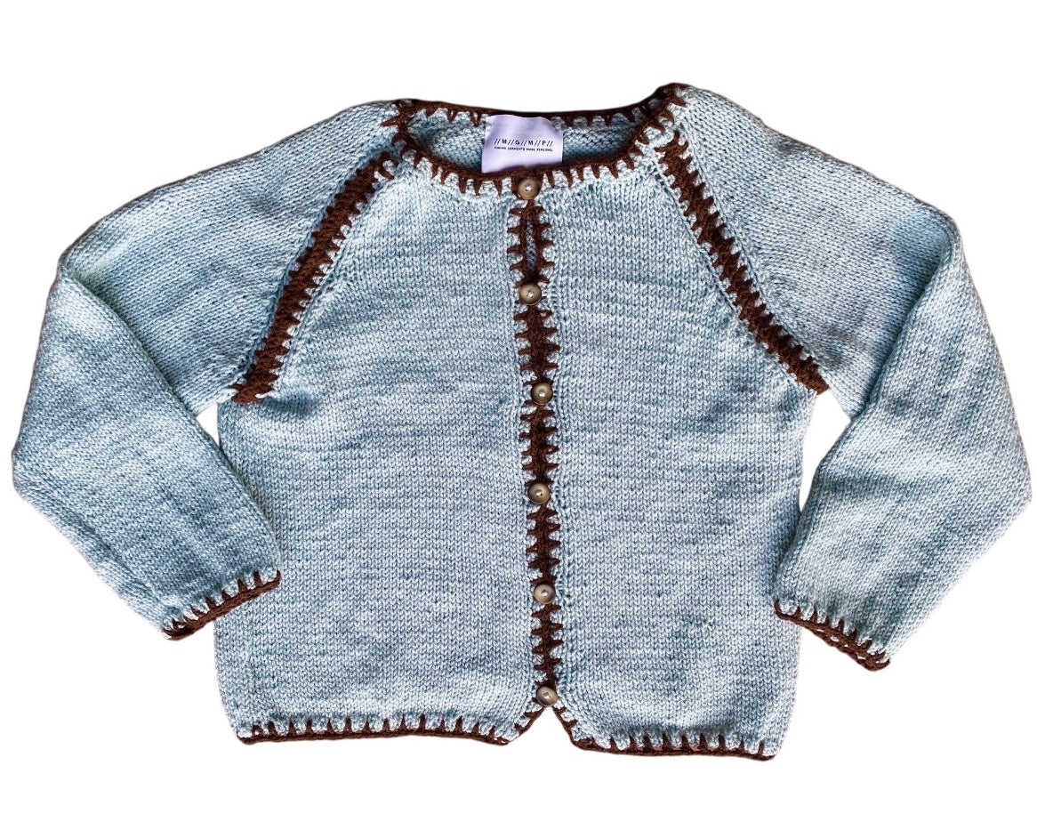 Cottage Cardigan in Spirulina Latte