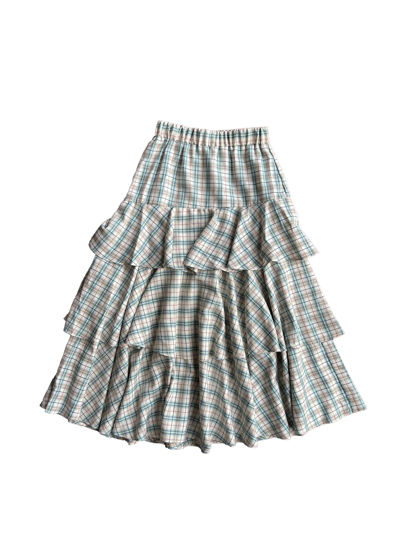 Checkered Skirt in Cheesecake