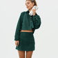 Suede Skirt in Pine