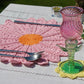 Daisy Placemats in Rose