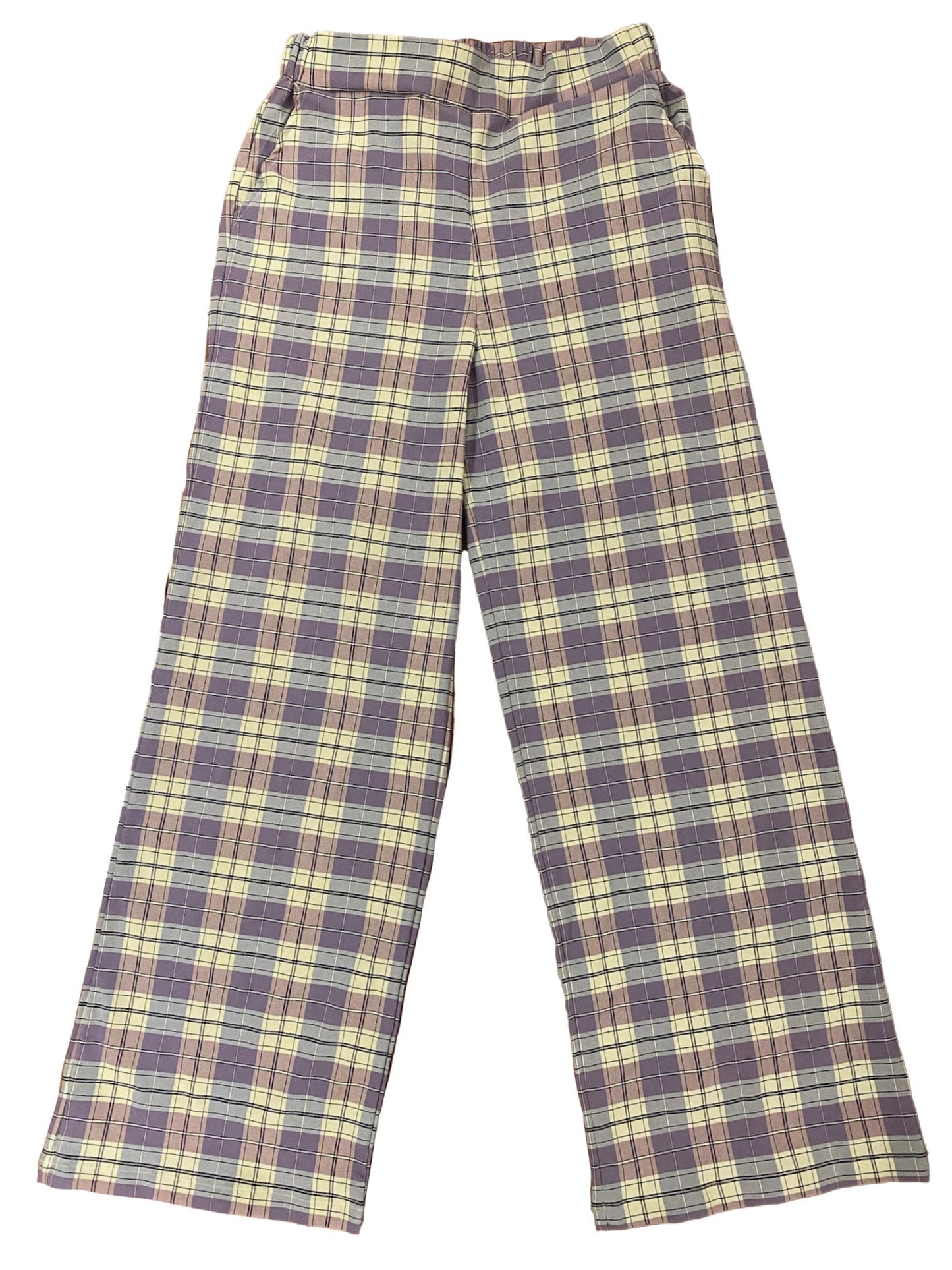 Checkered Pants in Lavender Honey