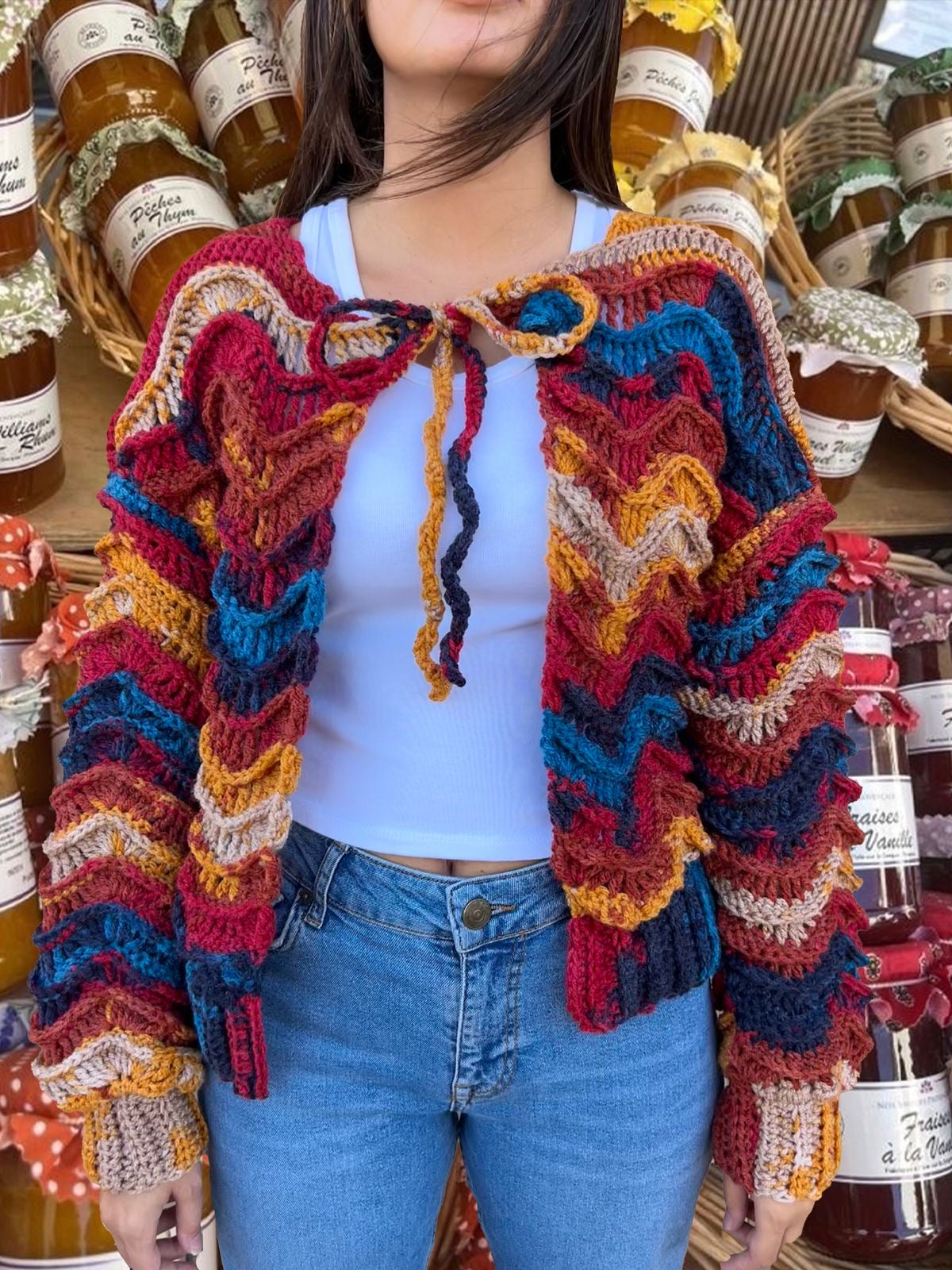 Wavy Jam Cardigan