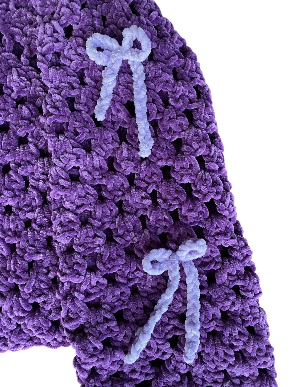 Bows Sweater in Violet