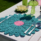 Daisy Placemats in Indigo