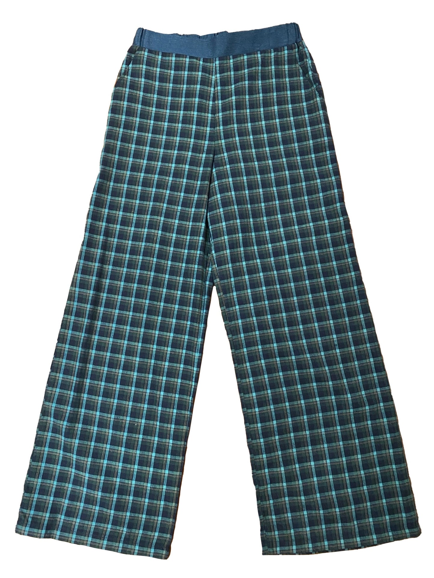 Checkered Pants in Blackcurrant