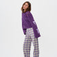 Checkered Pants in Lavender Honey