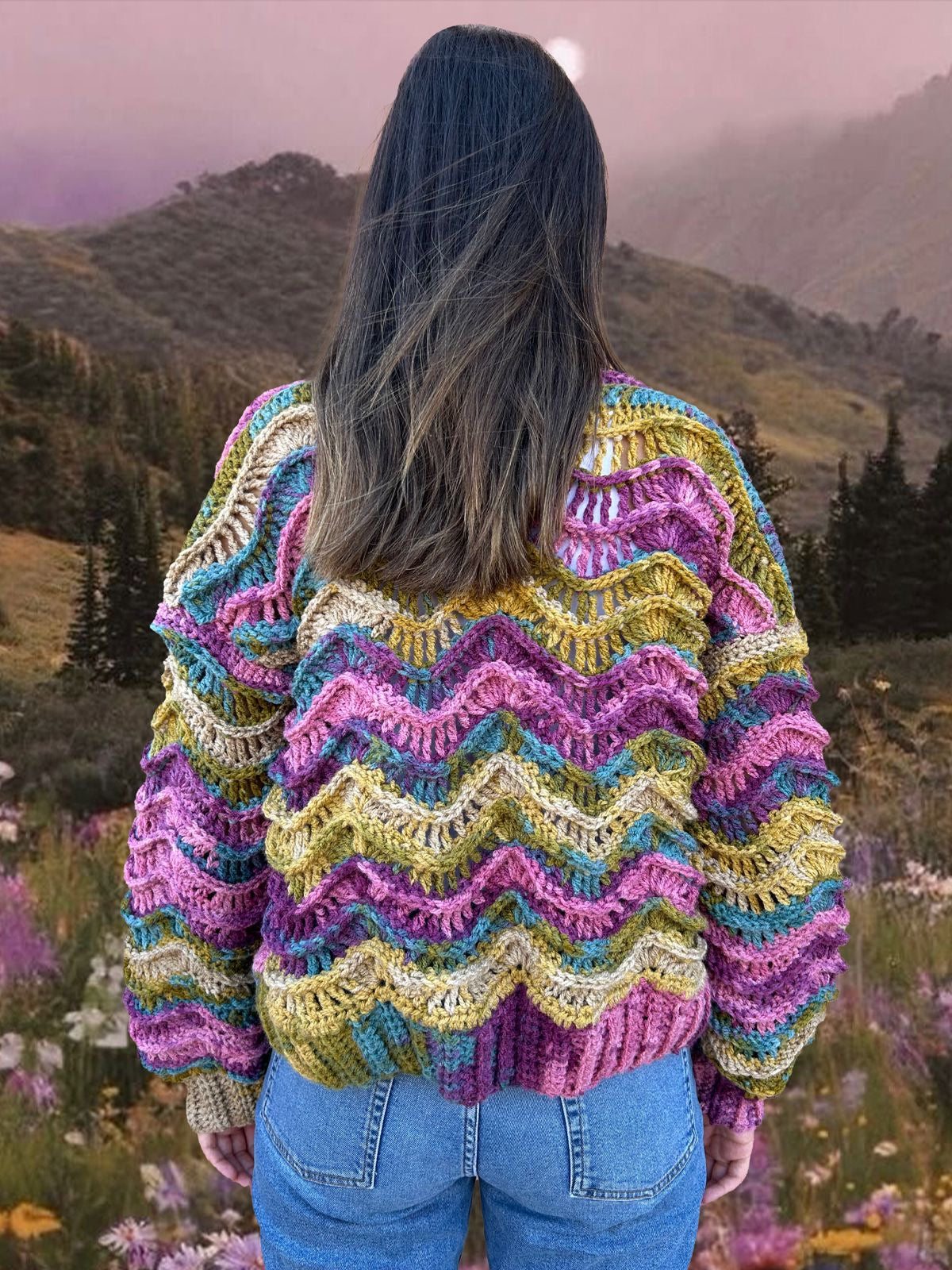 Wavy Meadow Cardigan