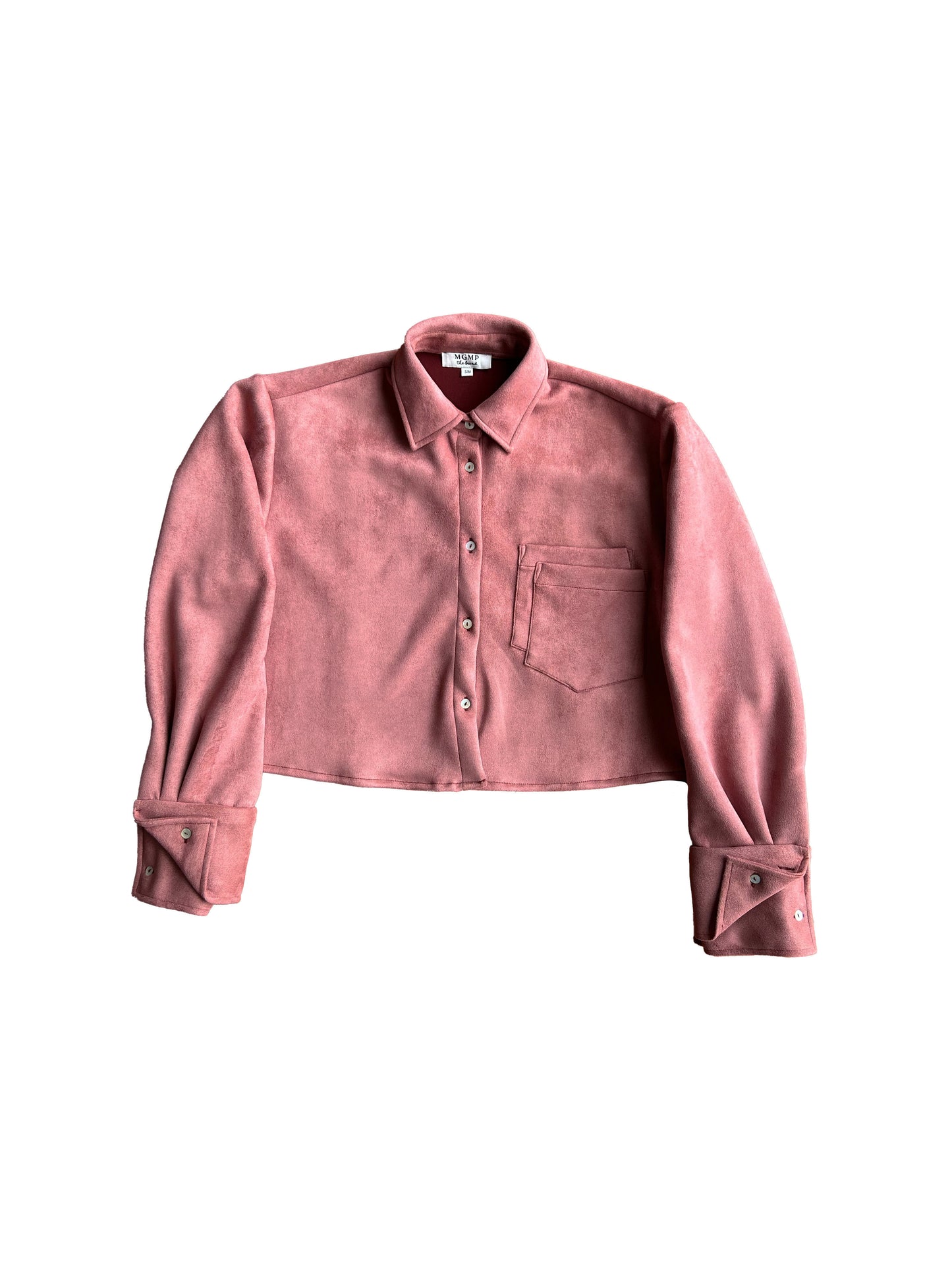 Suede Shirt in Rosewater