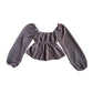 Pleated Top in Eggplant