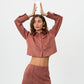 Suede Skirt in Rosewater