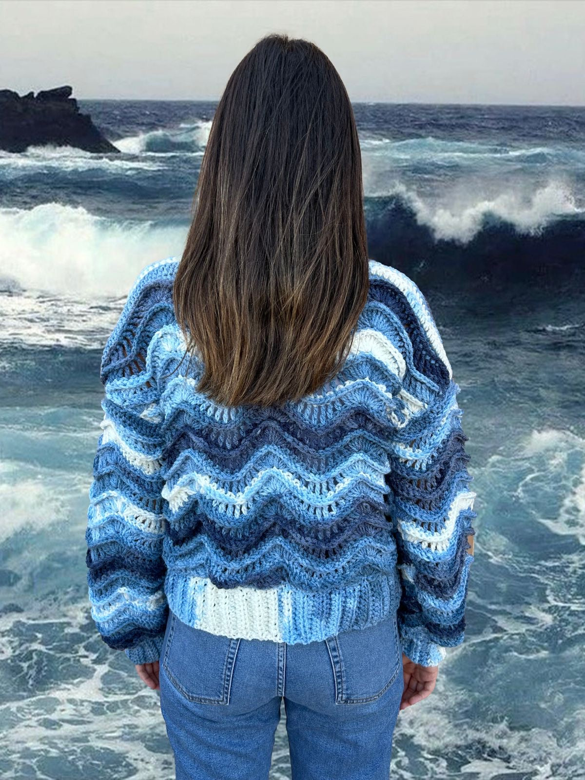 Wavy Ocean Cardigan