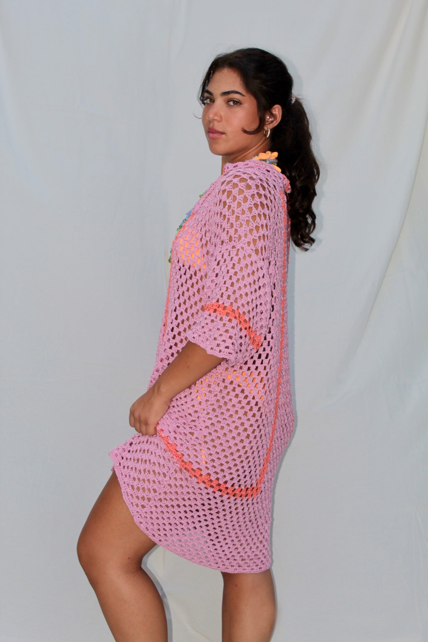 Bamboo Dress in Nectarine