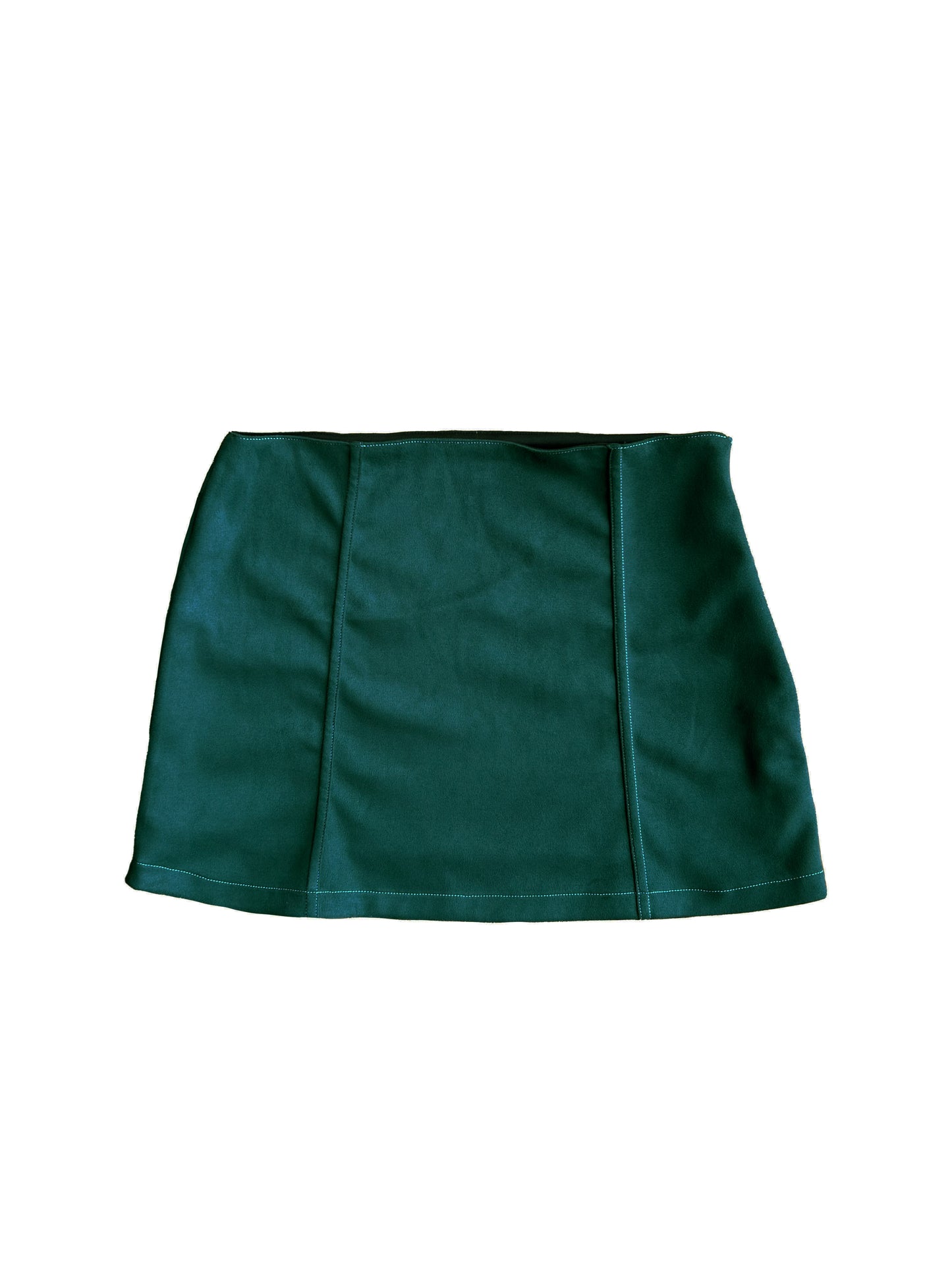 Suede Skirt in Pine