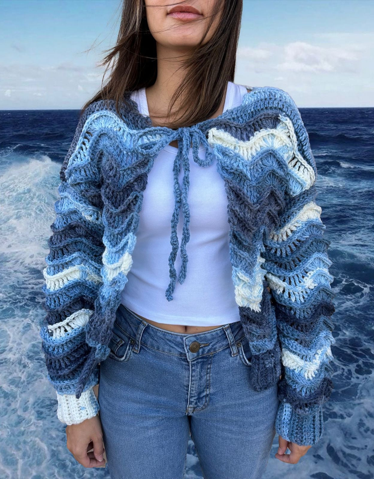 Wavy Ocean Cardigan