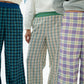 Checkered Pants in Blackcurrant