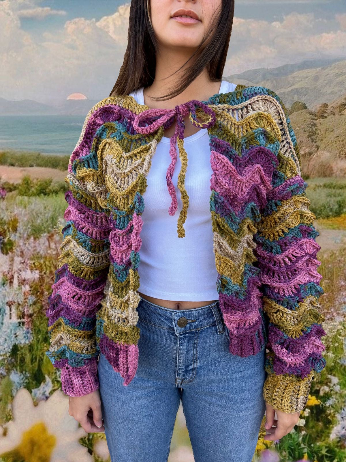 Wavy Meadow Cardigan