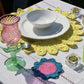 Daisy Placemats in Lemon